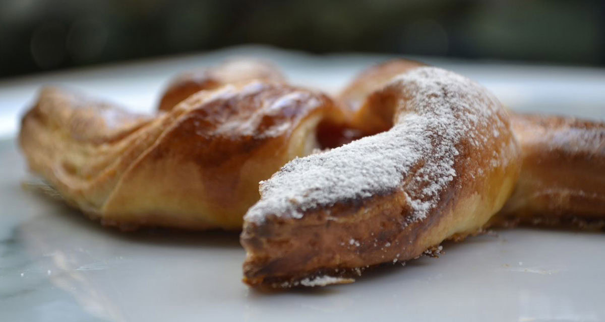 close up of a sugared pastry
